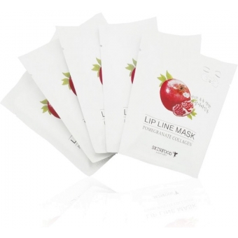 Патчи для носогубных складок Skinfood Pomegranate Collagen Lip Line Mask